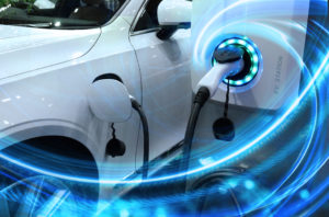 Ev,Car,Or,Electric,Vehicle,At,Charging,Station,With,The